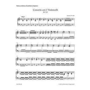 Concerto for two Violoncellos in G minor RV 531