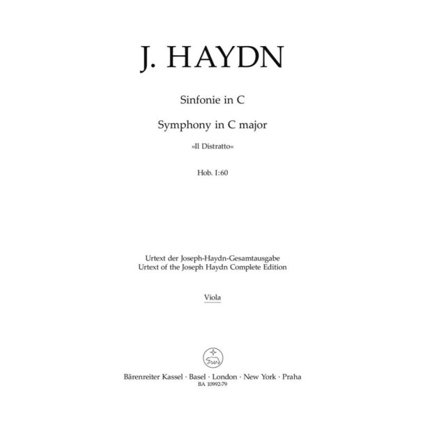 Symphony In C Major Hob. I:60 : Il Distratto
