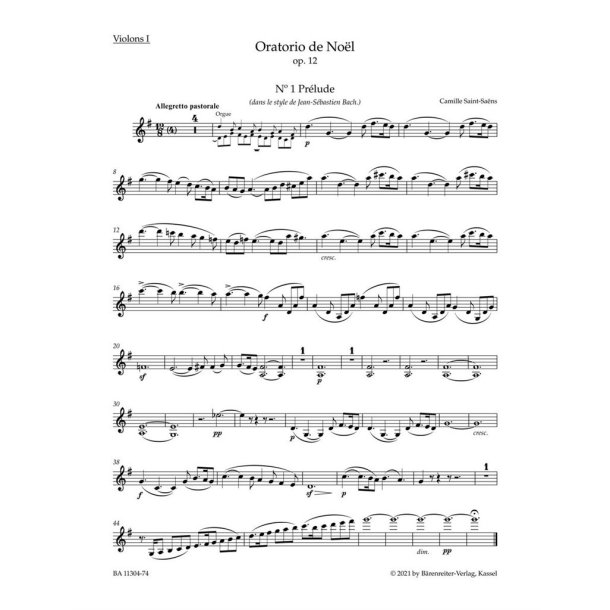 Oratorio de No&euml;l : Op. 12