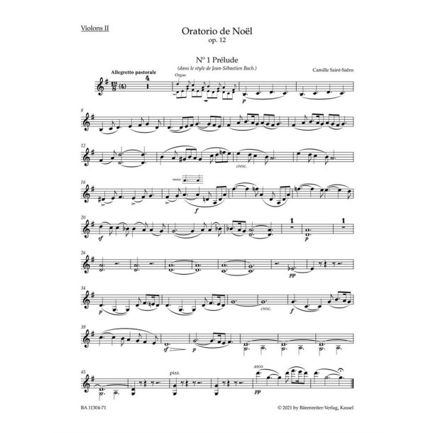 Oratorio de No&euml;l : Op. 12