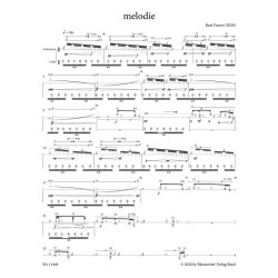 Melodie for flute solo (2020)