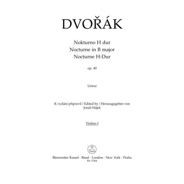 Nocturne for String Orchestra in B major Op. 40