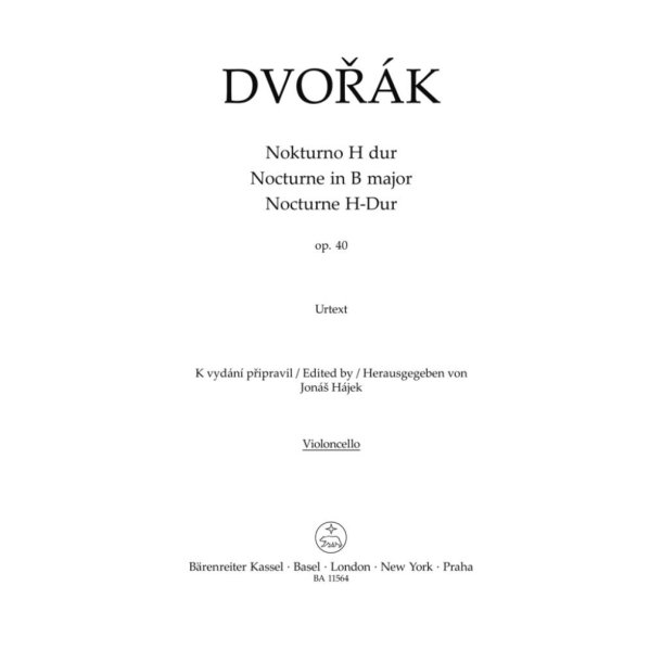 Nocturne for String Orchestra in B major Op. 40