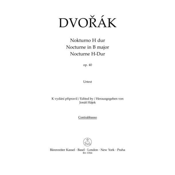 Nocturne for String Orchestra in B major Op. 40