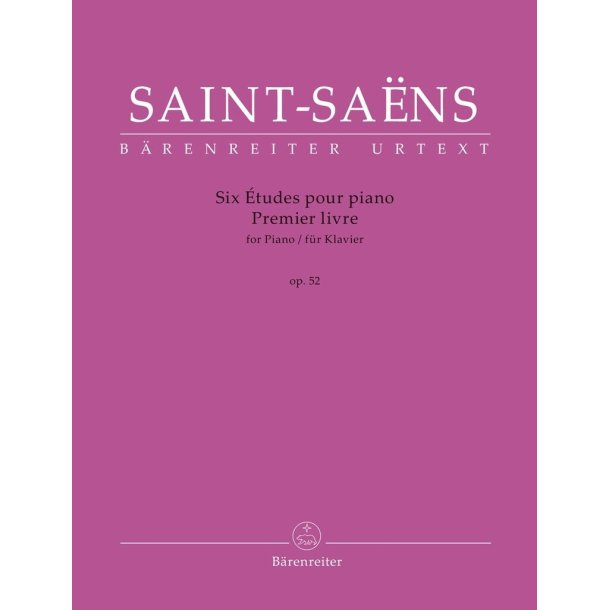 Six tudes pour piano : Premiere Livre Opus 52