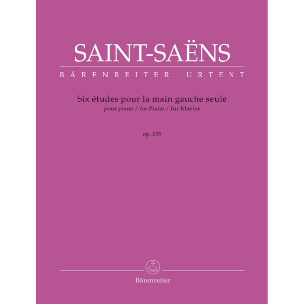 Six &eacute;tudes pour la main gauche seule op. 135