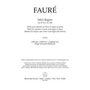 Salve Regina : N 128 - Op. 67 No. 1