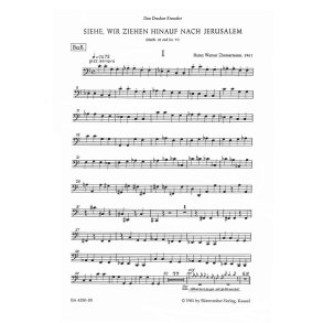 Siehe, wir ziehen hinauf nach Jerusalem : Passionsmotette