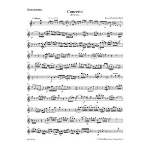 Concerto in A minor BWV 1044 : Triple Concerto