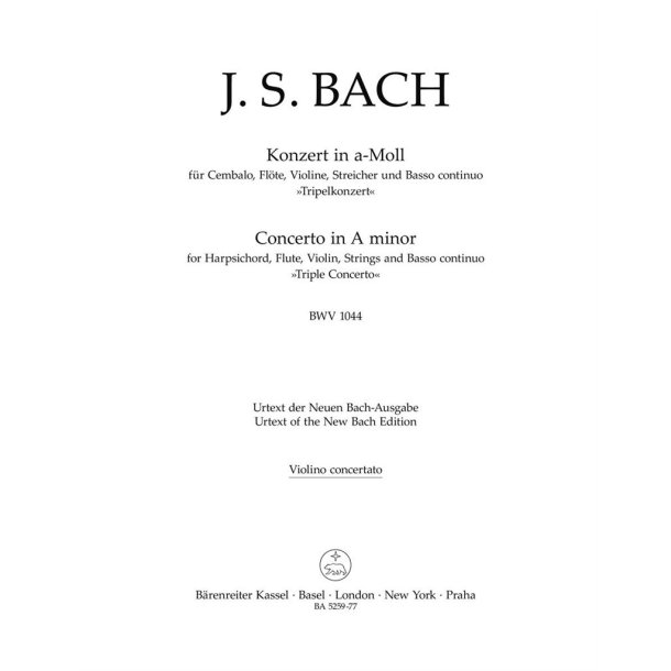 Concerto in A minor BWV 1044 : Triple Concerto