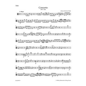 Concerto in A minor BWV 1044 : Triple Concerto