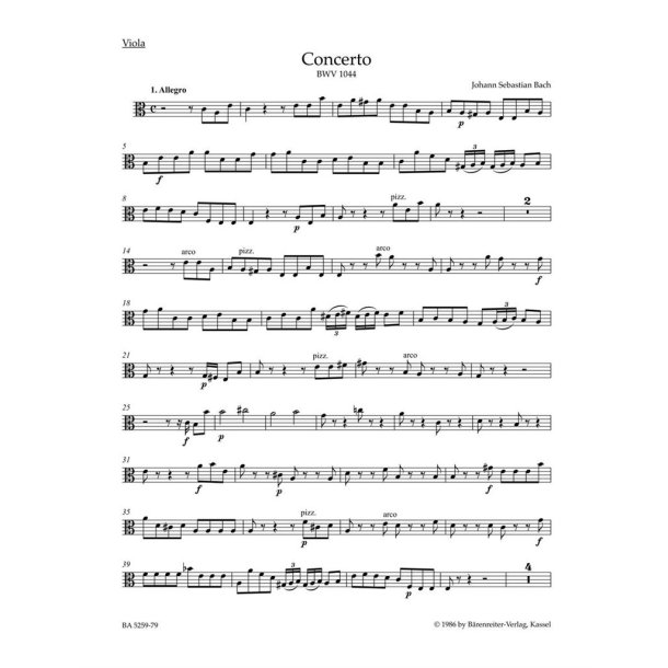 Concerto in A minor BWV 1044 : Triple Concerto