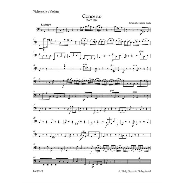 Concerto in A minor BWV 1044 : Triple Concerto