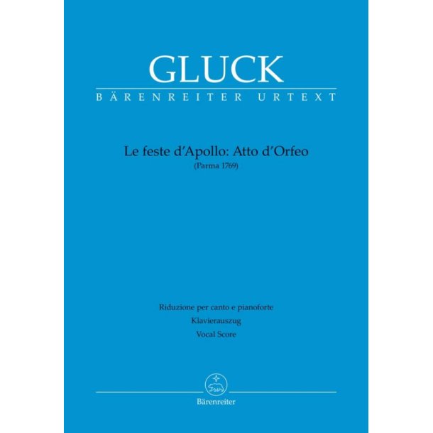 Atto d'Orfeo : From Le feste d'Apollo - Parma Version 1769