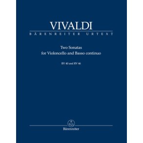 Two Sonatas for Violoncello and Basso contiuo : RV 40, RV 46