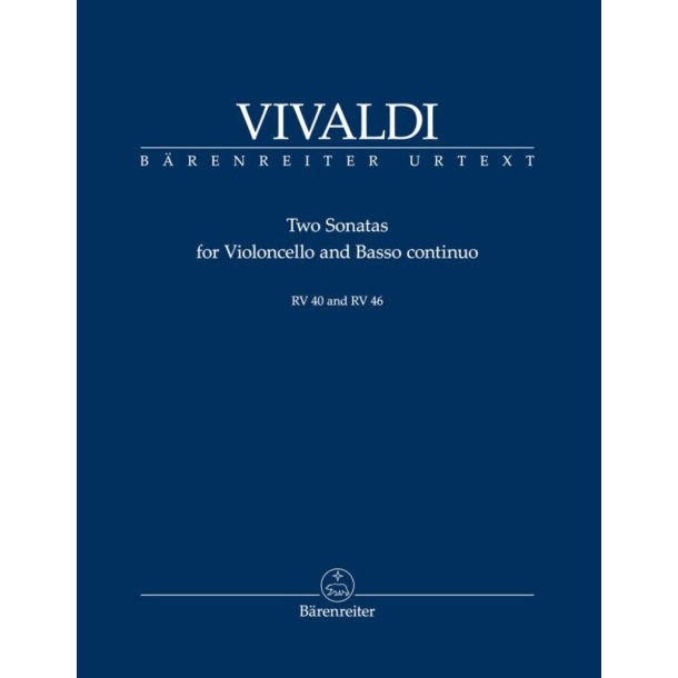 Two Sonatas for Violoncello and Basso contiuo : RV 40, RV 46