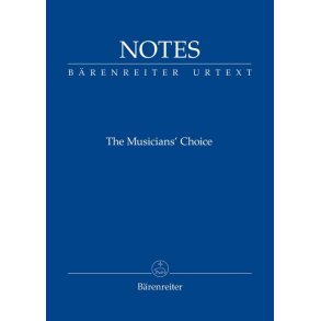 Notes - The Musicians' Choice - Blue : The Musicians' Choice, Bärenreiter notebook with the Liszt blue cover