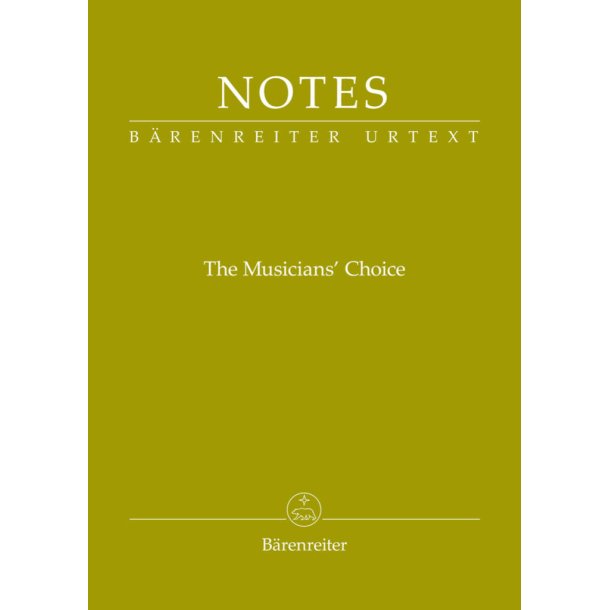 Notes - The Musician's Choice - Olive Green : The Musicians' Choice, B&auml;renreiter notebook with the Brahms olive green cover