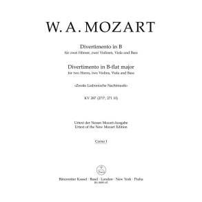 Divertimento in B-flat major - KV287 - 271b, 271 H : Zweite Lodronische Nachtmusik