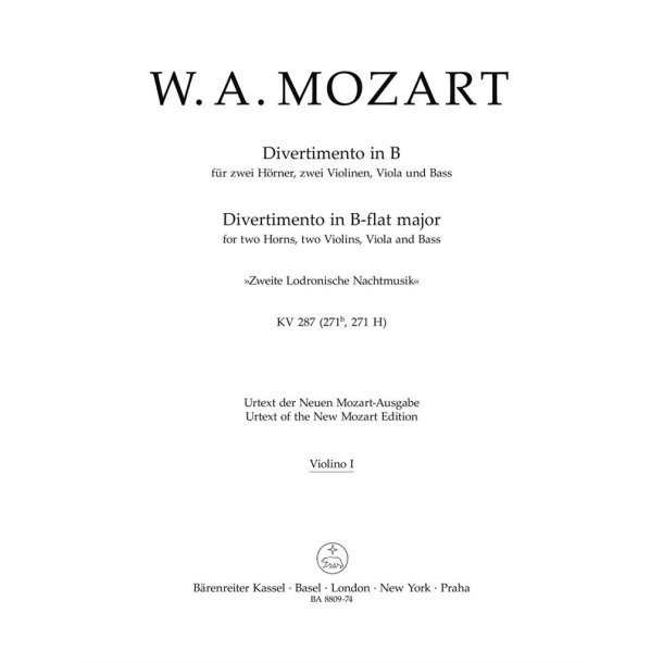 Divertimento in B-flat major - KV287 - 271b, 271 H : Zweite Lodronische Nachtmusik
