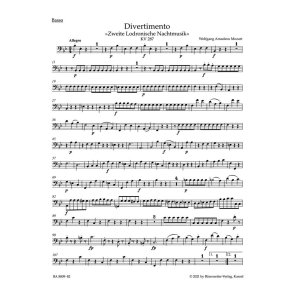 Divertimento in B-flat major - KV287 - 271b, 271 H : Zweite Lodronische Nachtmusik