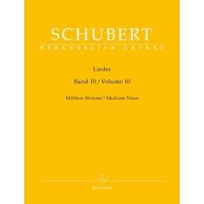 Lieder, Volume 10  Medium voice, Piano