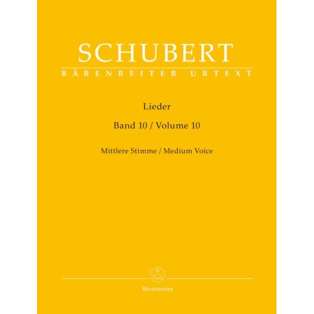 Lieder, Volume 10  Medium voice, Piano