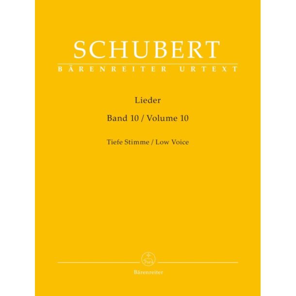 Lieder, Volume 10 for Low Voice