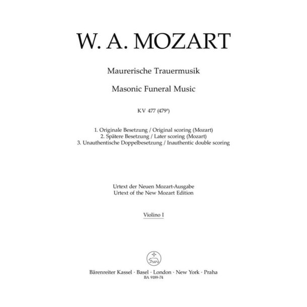 Masonic Funeral Music K. 477 (479a)