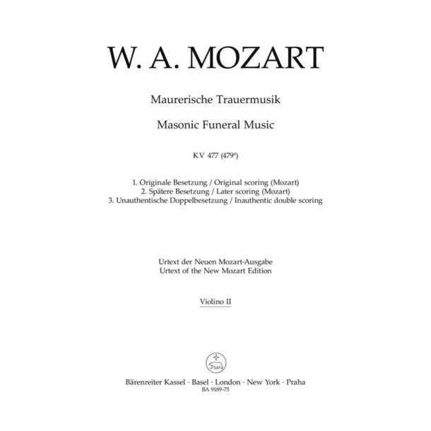 Masonic Funeral Music K. 477 (479a)