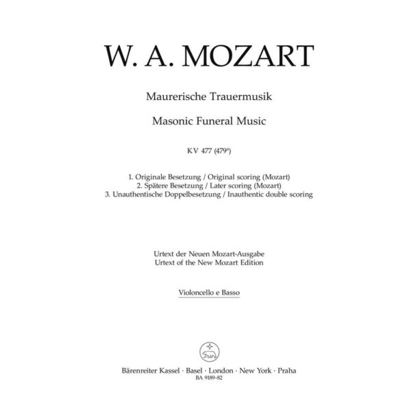Masonic Funeral Music K. 477 (479a)