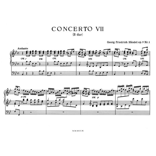 Orgelkonzerte fur Orgel allein mit Pedal. Heft 3 : Konzert HWV 306 B-dur - HWV 307 A-dur - HWV 308 B-dur