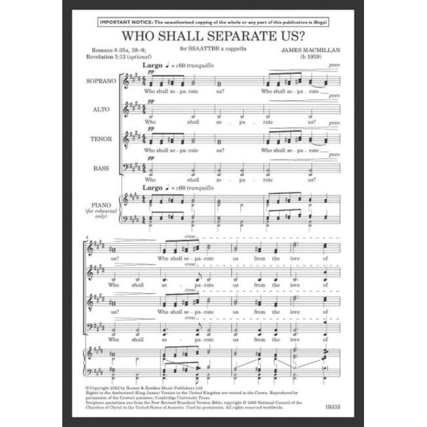 Who Shall Separate Us