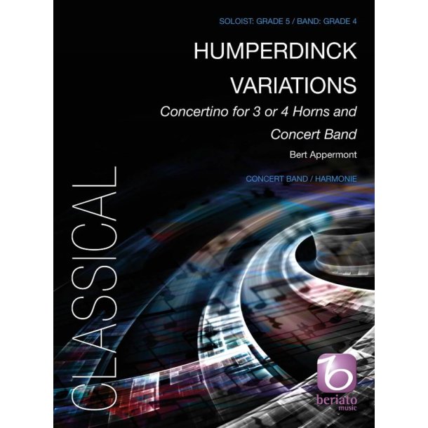 Humperdinck Variations : Concertino for 3 or 4 Horns and Concert Band
