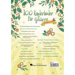 100 Kinderlieder f&uuml;r Gitarre - Weihnachten