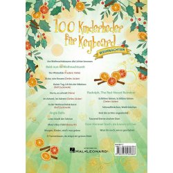 100 Kinderlieder f&uuml;r Keyboard - Weihnachten
