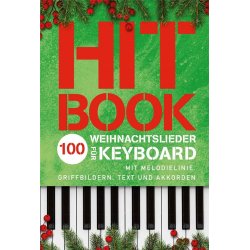 Hitbook - 100 Weihnachtslieder f&uuml;r Keyboard : Mit Melodielinie, Griffbildern, Text und Akkorden