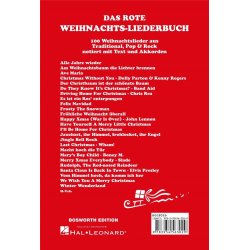 Das rote Weihnachtsliederbuch : 100 Weihnachtslieder aus Traditional, Pop & Rock notiert mit Text und Akkorden