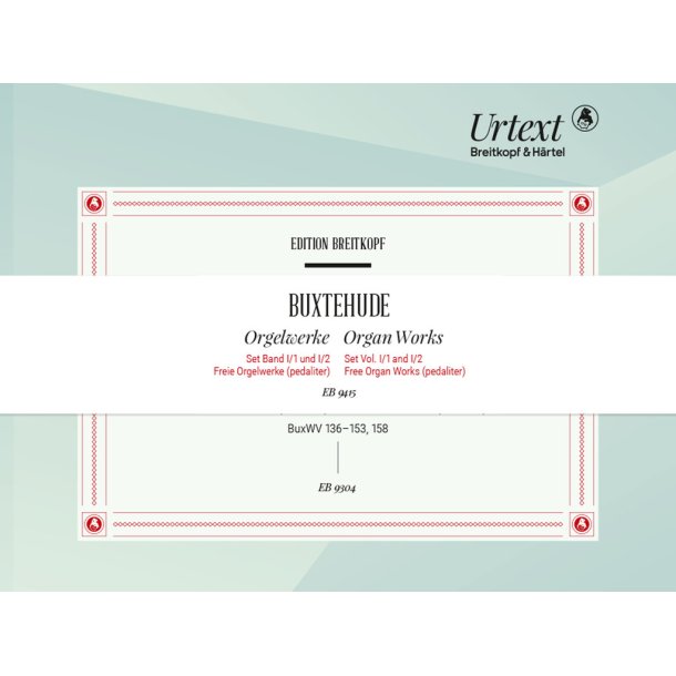 Orgelwerke Set Band I : Freie Orgelwerke - BuxWV 136-161