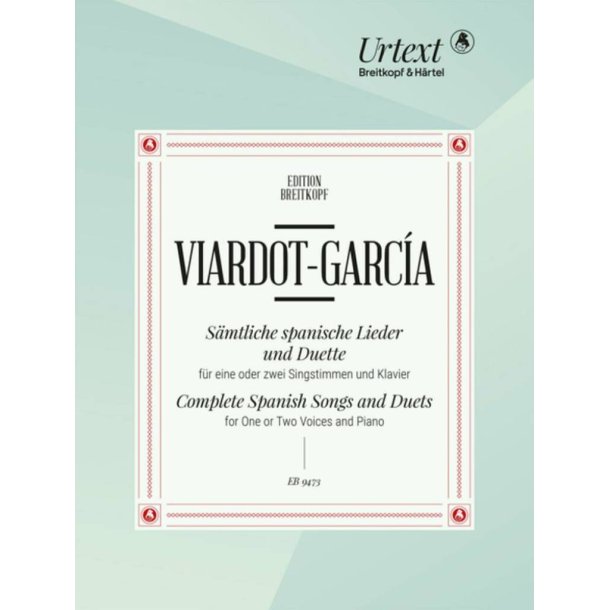 S&auml;mtliche Spanische Lieder und Duette