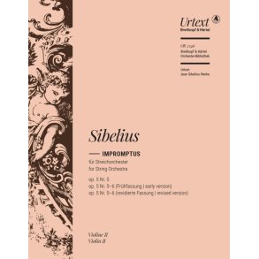 Impromptus : based on Impromptus Op. 5 Nos. 5 and 6 ? Urtext based on the Complete Edition Jean Sibelius Works