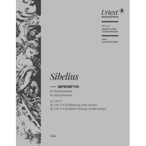 Impromptus : based on Impromptus Op. 5 Nos. 5 and 6 ? Urtext based on the Complete Edition Jean Sibelius Works