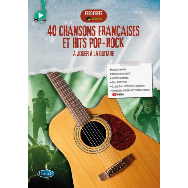 Guitare Facile : 40 morceaux faciles &agrave; jouer &agrave; la guitare