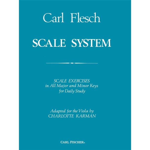 FLESCH CARL SCALE SYSTEM (KARMAN CHARLOTTE) VIOLA BOOK
