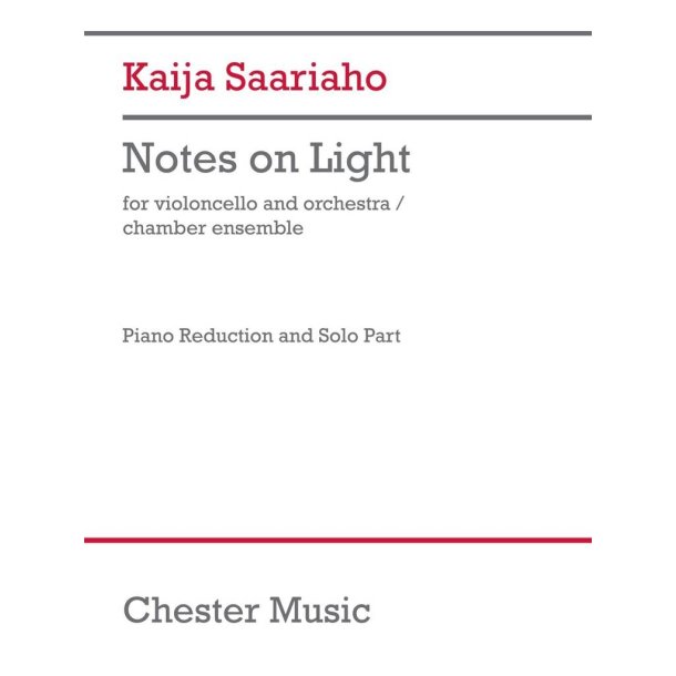 Notes on Light (Piano Reduction)