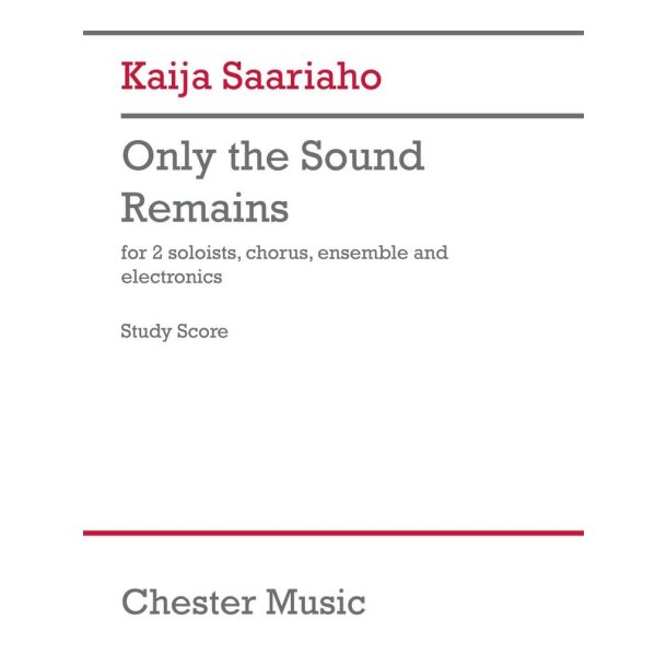 Only The Sound Remains (Study Score)
