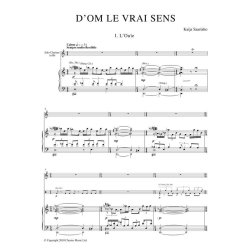 D'Om le Vrai Sens (Piano Reduction)