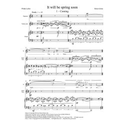 It will be spring soon (vocal score/part)