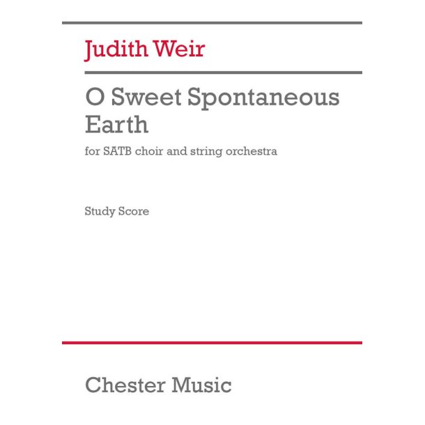 O Sweet Spontaneous Earth