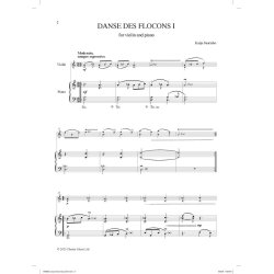 Danse des Flocons I (Violin and Piano)